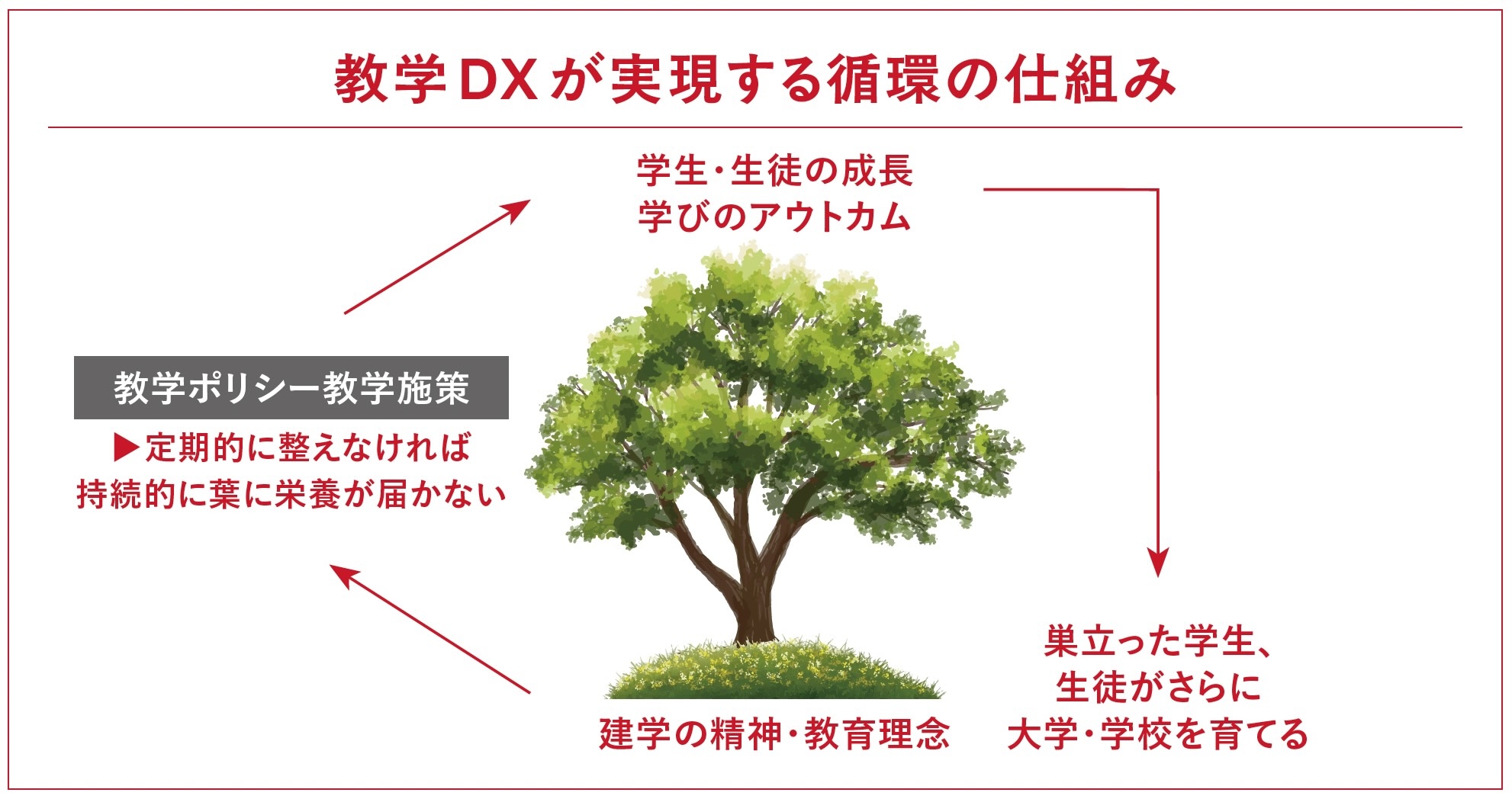 教学DXが実現する循環の仕組み